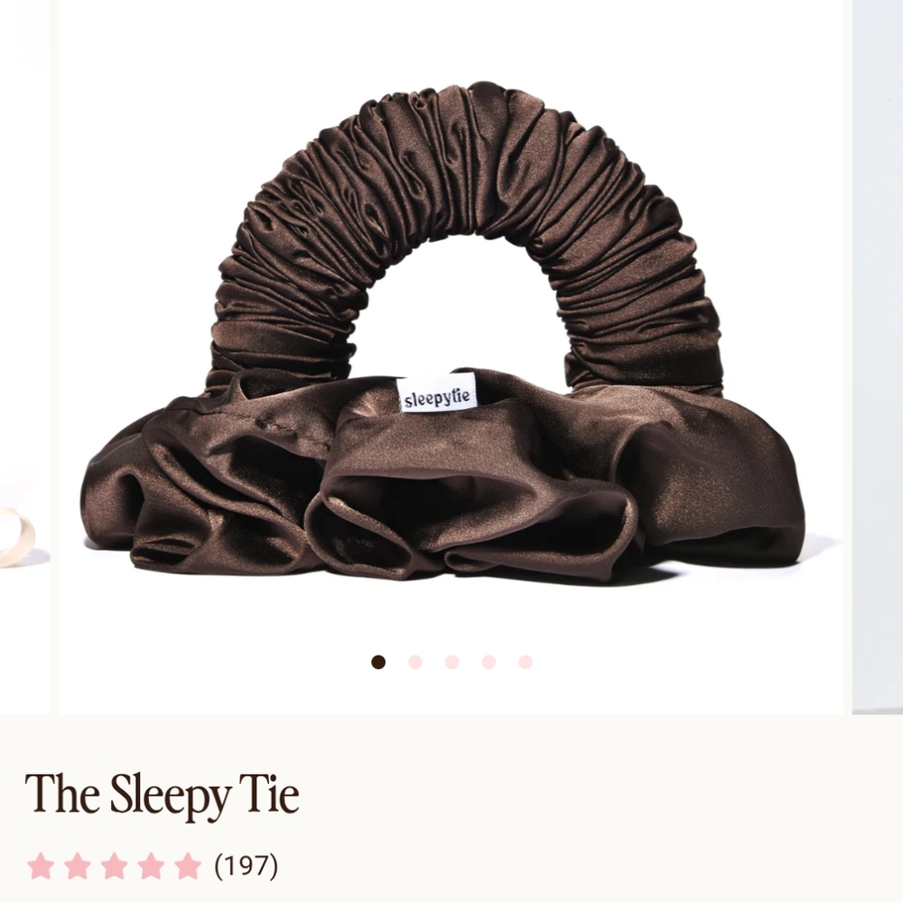 Elegant Brown Satin Hair Accessory